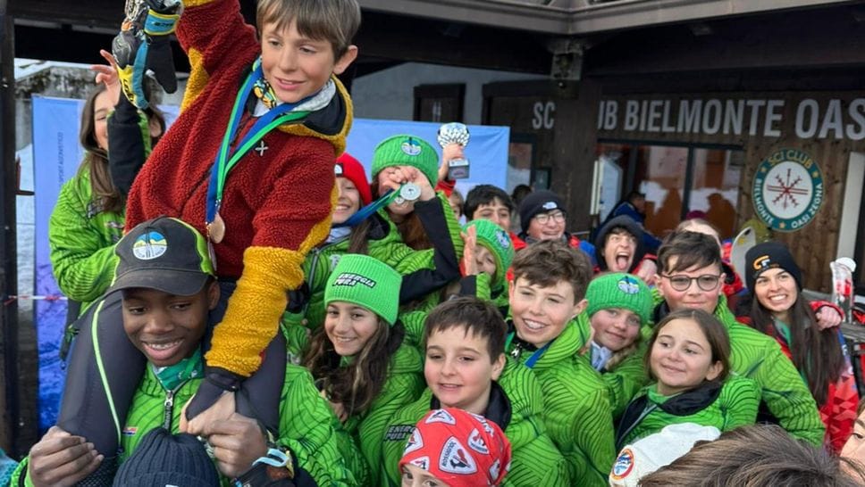Giorgia Quaregna con gli allenatori