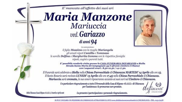 Maria Manzone, Mariuccia