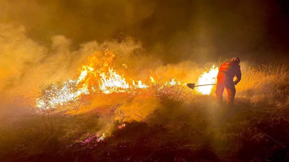 Nuovo incendio alla Baraggia, a fuoco quattro ettari