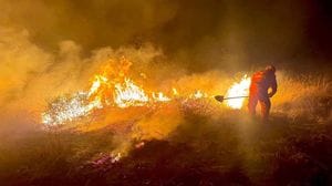 Nuovo incendio alla Baraggia, a fuoco quattro ettari