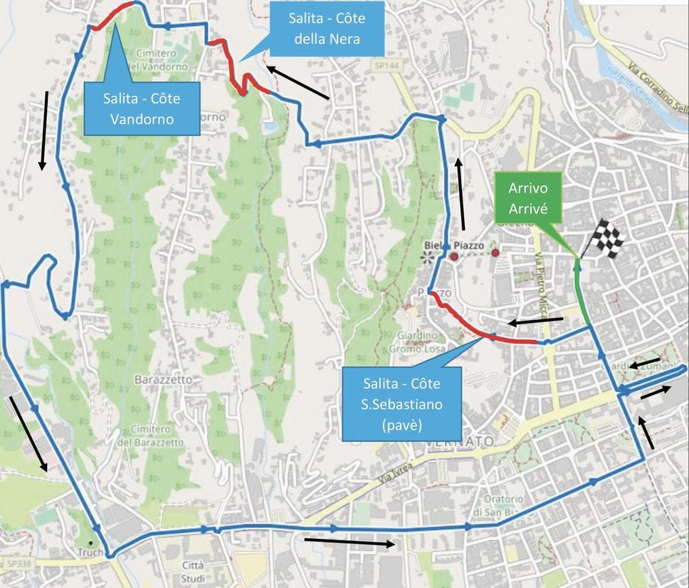 Domenica il Giro della Provincia con un finale da Fiandre