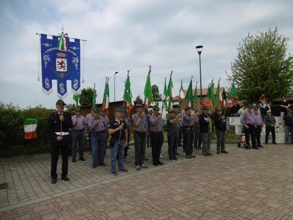 La festa del 90° degli alpini di Cerrione, Vergnasco e Magnonevolo