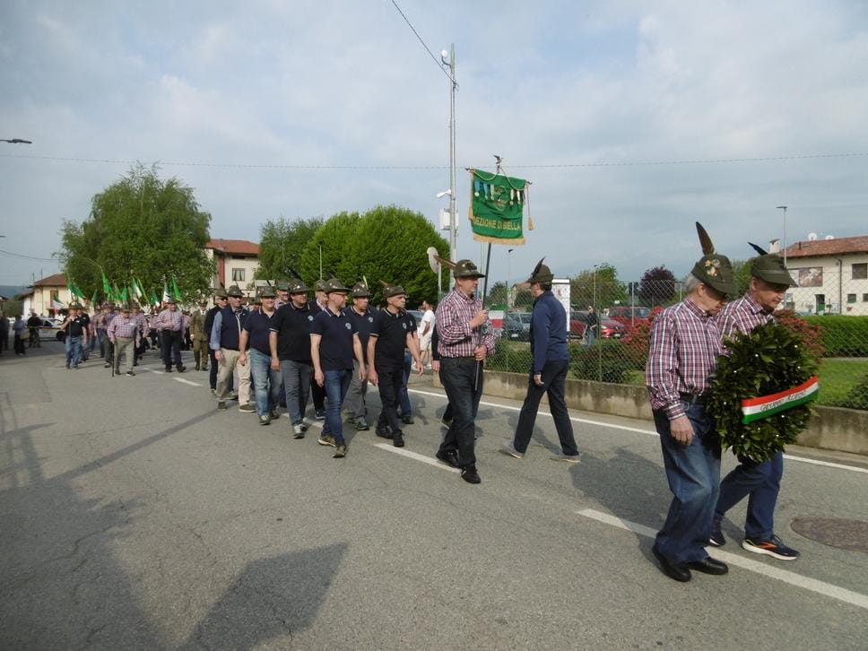 La festa del 90° degli alpini di Cerrione, Vergnasco e Magnonevolo