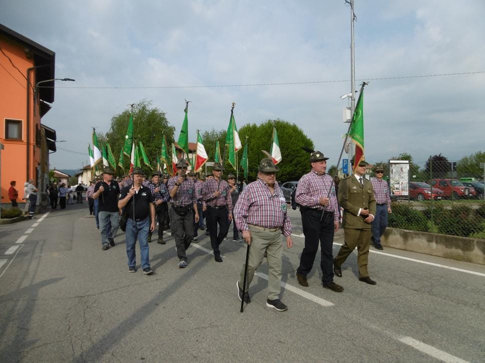 La festa del 90° degli alpini di Cerrione, Vergnasco e Magnonevolo