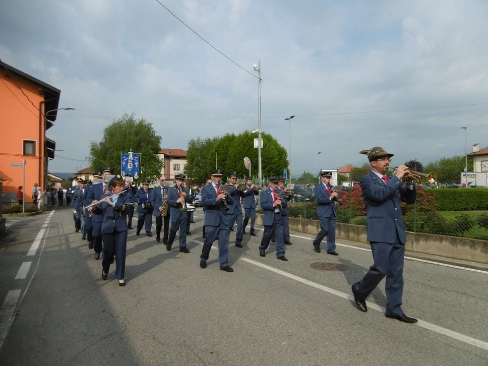 La festa del 90° degli alpini di Cerrione, Vergnasco e Magnonevolo