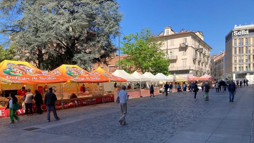 È il fine settimana del mercato europeo a Biella