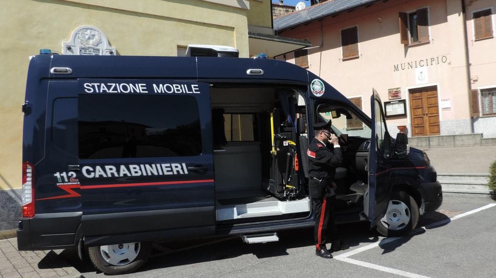 La stazione mobile dei carabinieri è in servizio a Mottalciata