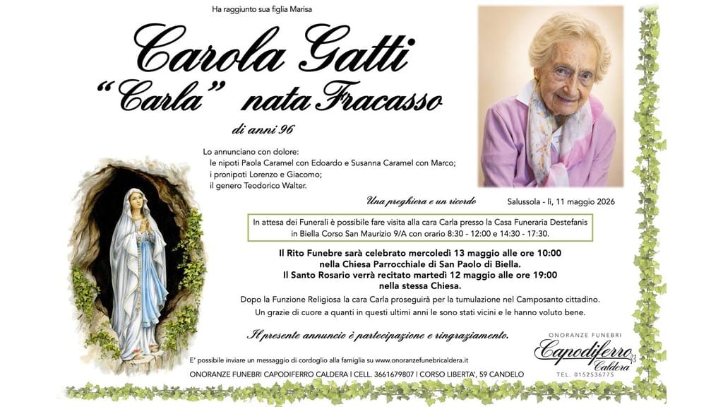 Carola Gatti “Carla” nata Fracasso