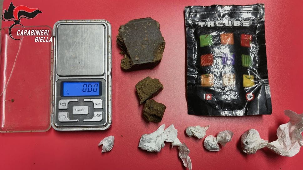 Ventenne in manette. Aveva oltre 60 grammi di hashish