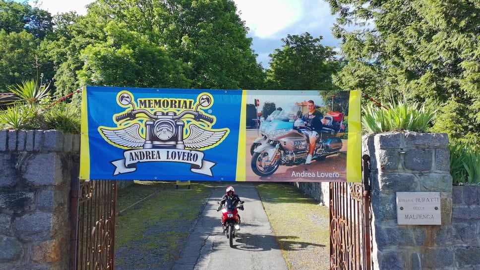 Il giro in moto per il Memorial Andrea Lovero