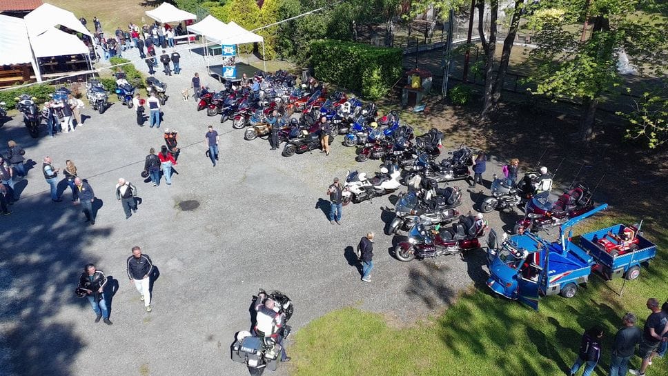 Il giro in moto per il Memorial Andrea Lovero