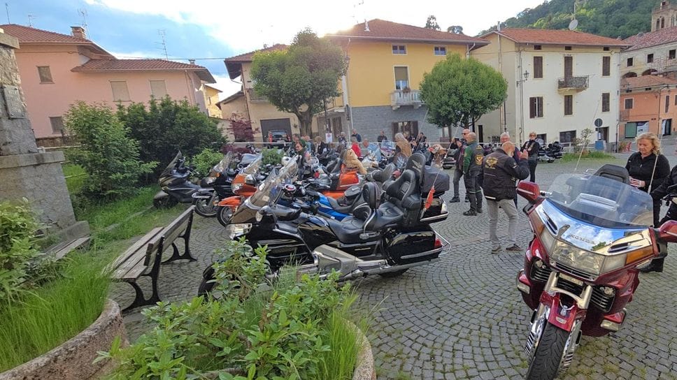 Il giro in moto per il Memorial Andrea Lovero
