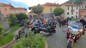 Il giro in moto per il Memorial Andrea Lovero