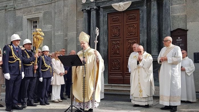 La processione votiva della città di Biella a Oropa. Tutte le foto