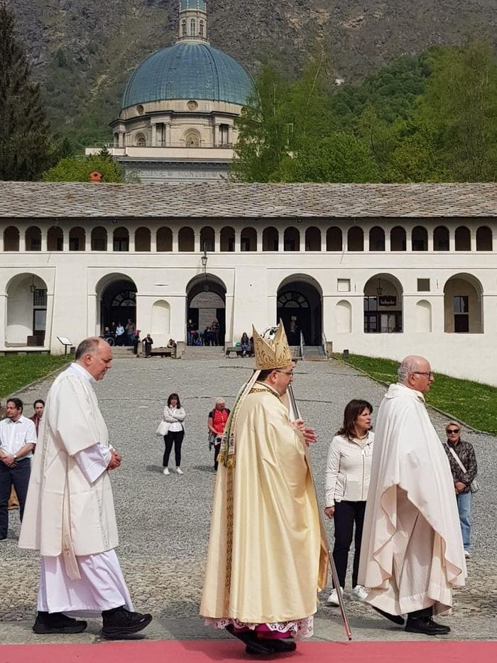La processione votiva della città di Biella a Oropa. Tutte le foto
