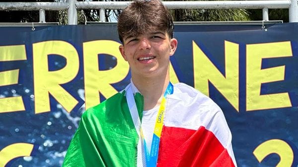 Pietro Remorini a Riccione con la  Nazionale Juniores