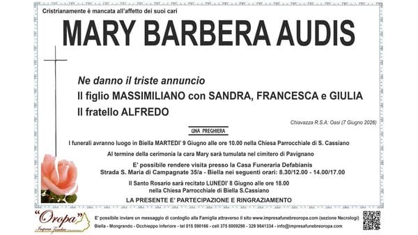 Mary Barbera Audis