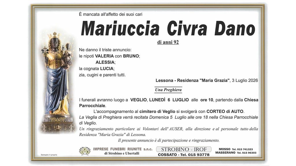 Mariuccia Civra Dano