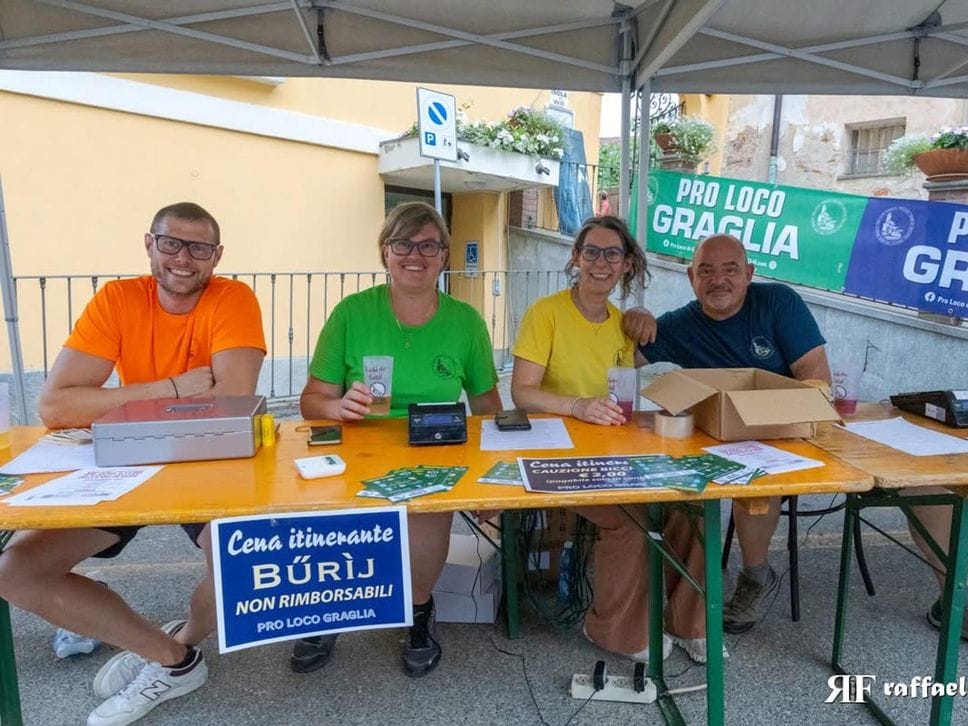 Successo per la “Cena Itinerante” di Graglia. Fotogallery