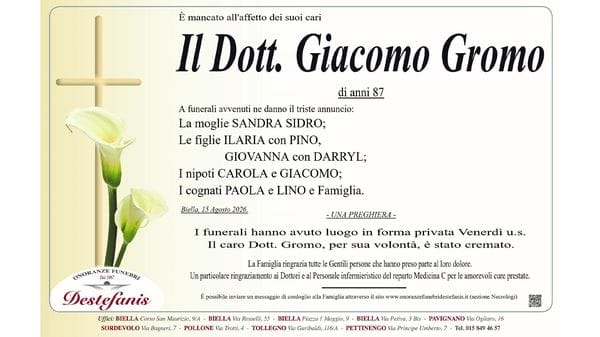 Dott. Giacomo Gromo