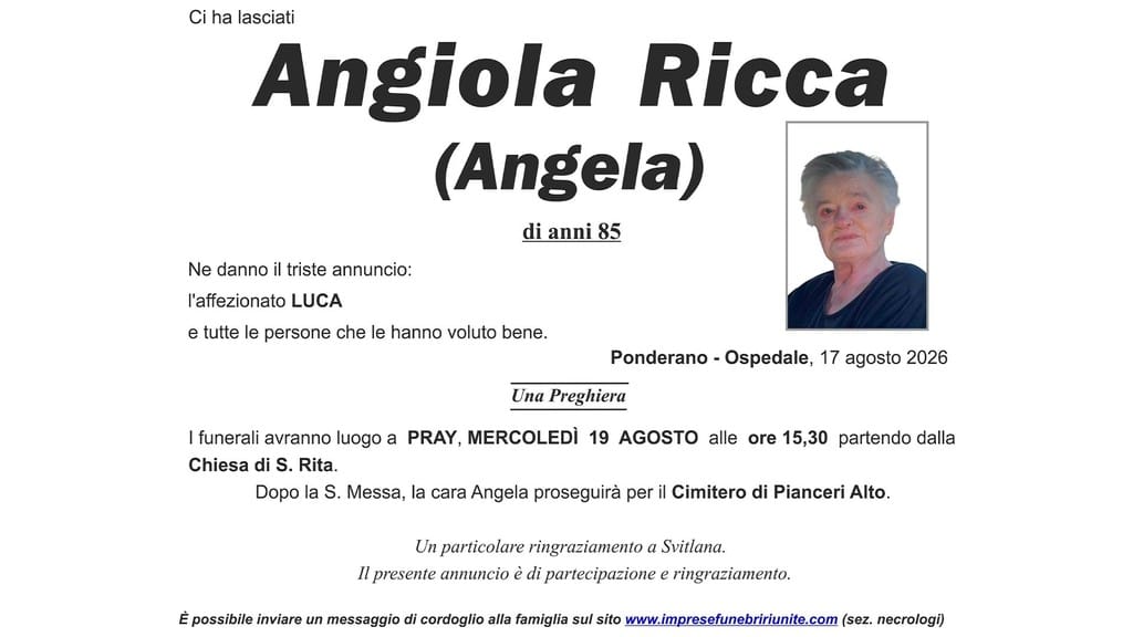Angiola Ricca (Angela)