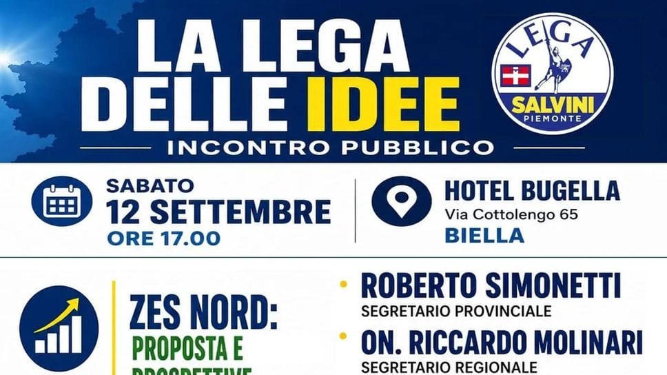 “La Lega delle idee”: sabato incontro pubblico