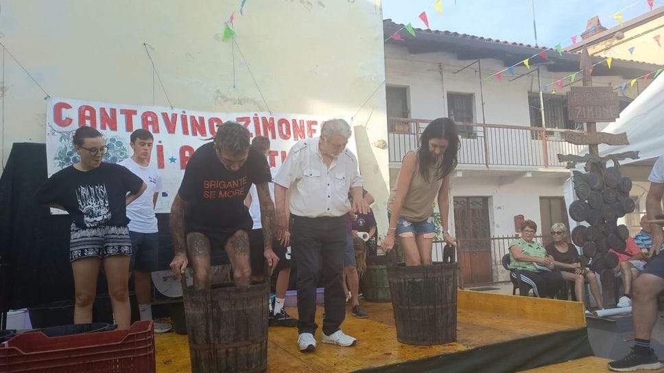 A Zimone “Cantavino” da record: la tradizione della vendemmia incanta e unisce il territorio. Fotogallery