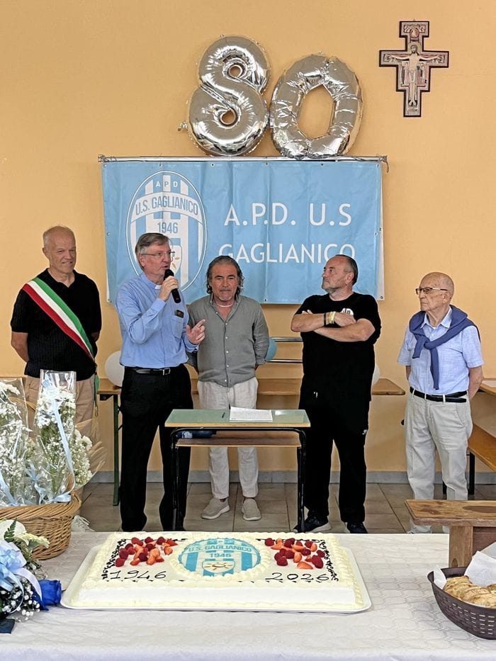 L’Us Gaglianico ha festeggiato domenica i suoi primi 80 anni