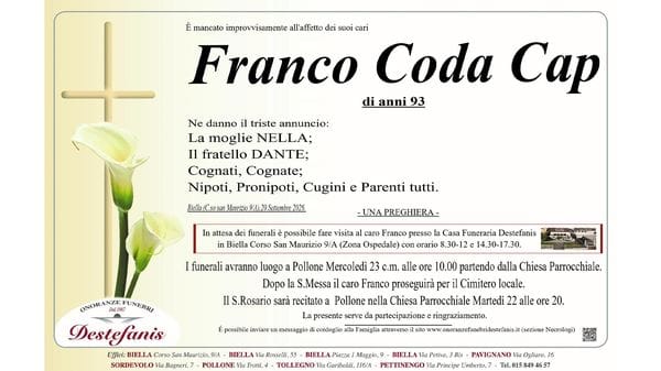 Franco Coda Cap