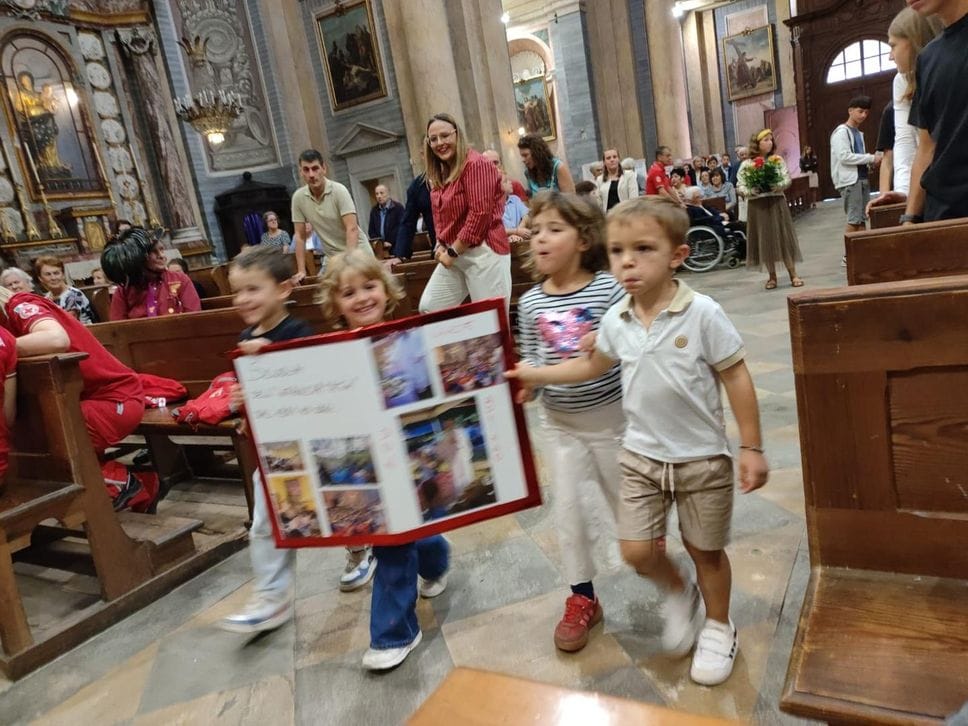 La festa per i 45 anni da parroco di don Adriano Bregolin