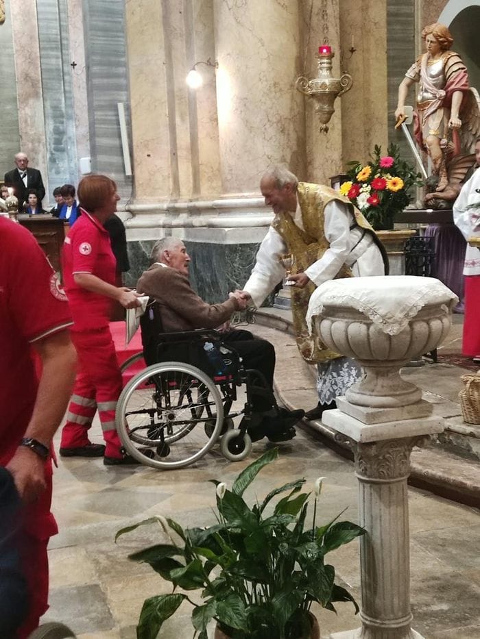 La festa per i 45 anni da parroco di don Adriano Bregolin