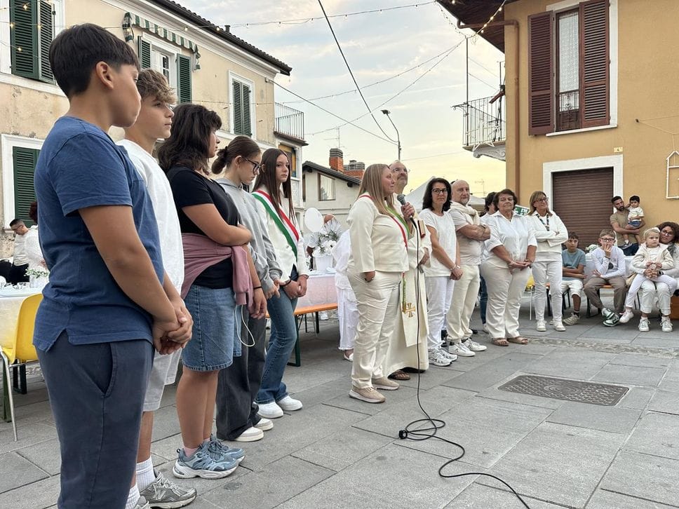 Tutte le foto dell’inaugurazione della piazza del Cantun Sora di Occhieppo Inferiore