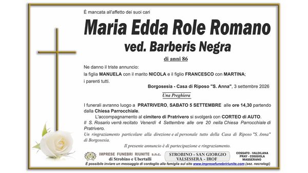 Maria Edda Role Romano